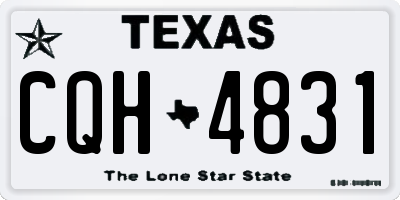 TX license plate CQH4831