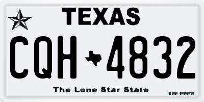 TX license plate CQH4832