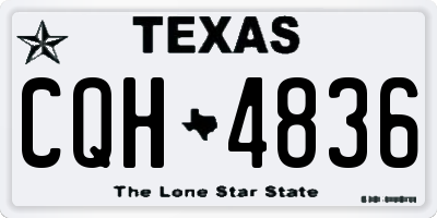 TX license plate CQH4836