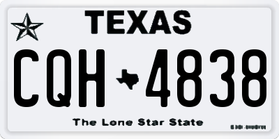 TX license plate CQH4838