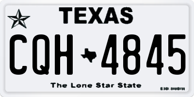TX license plate CQH4845