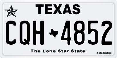 TX license plate CQH4852