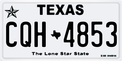 TX license plate CQH4853