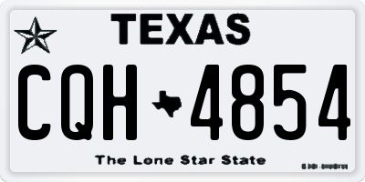 TX license plate CQH4854
