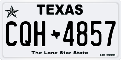 TX license plate CQH4857