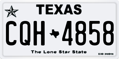 TX license plate CQH4858