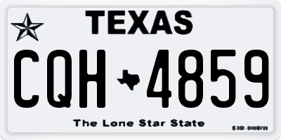 TX license plate CQH4859