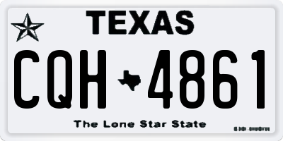 TX license plate CQH4861