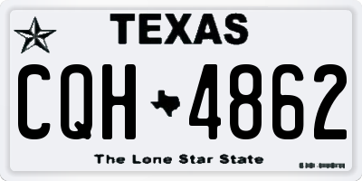 TX license plate CQH4862