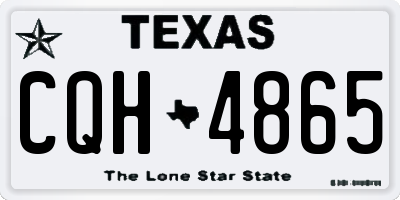 TX license plate CQH4865