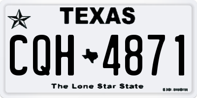 TX license plate CQH4871