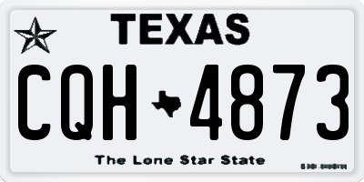 TX license plate CQH4873