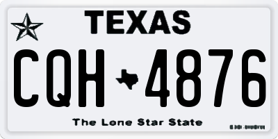 TX license plate CQH4876