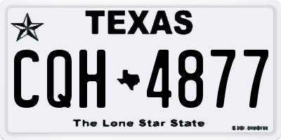 TX license plate CQH4877