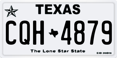 TX license plate CQH4879