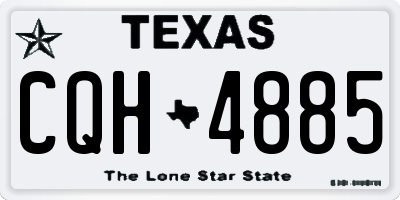 TX license plate CQH4885