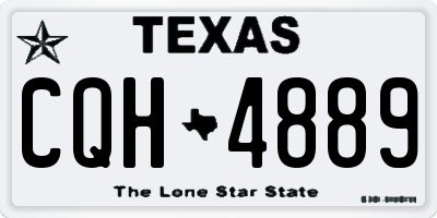 TX license plate CQH4889