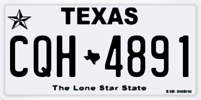 TX license plate CQH4891