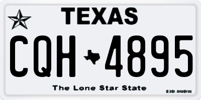 TX license plate CQH4895