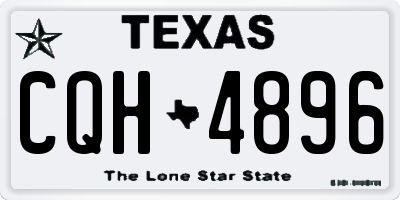 TX license plate CQH4896