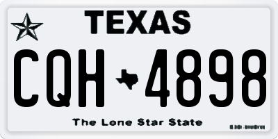 TX license plate CQH4898