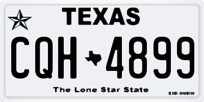 TX license plate CQH4899