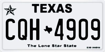 TX license plate CQH4909