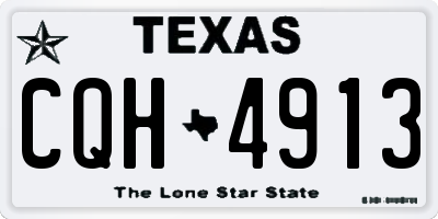 TX license plate CQH4913