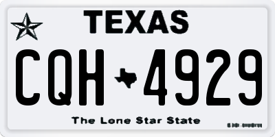 TX license plate CQH4929