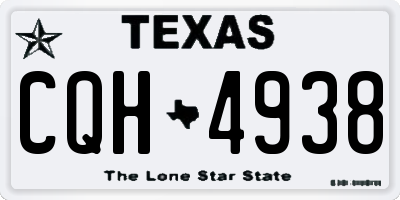 TX license plate CQH4938