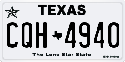 TX license plate CQH4940