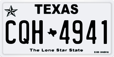TX license plate CQH4941