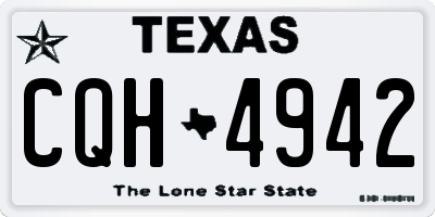TX license plate CQH4942