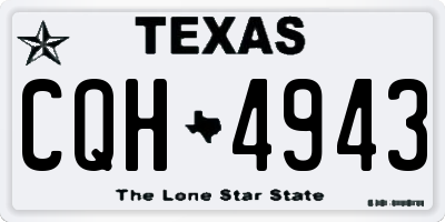 TX license plate CQH4943