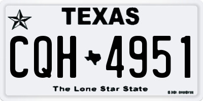 TX license plate CQH4951