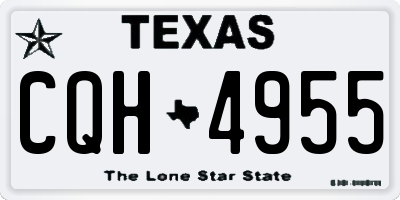TX license plate CQH4955
