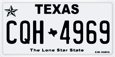 TX license plate CQH4969