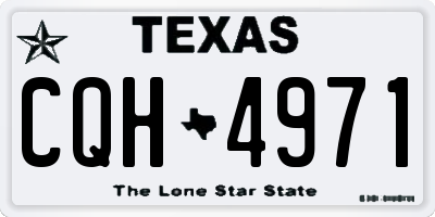 TX license plate CQH4971