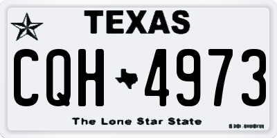 TX license plate CQH4973