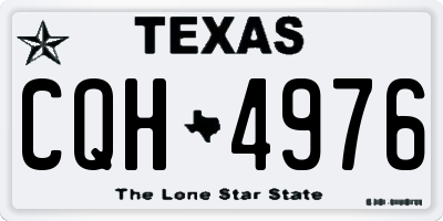 TX license plate CQH4976