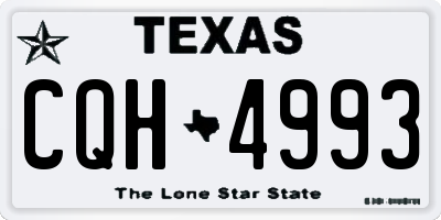 TX license plate CQH4993