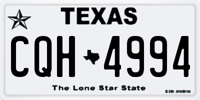 TX license plate CQH4994