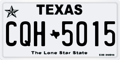 TX license plate CQH5015