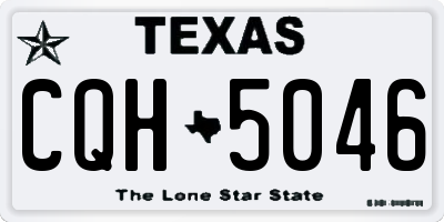 TX license plate CQH5046