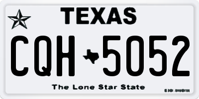 TX license plate CQH5052