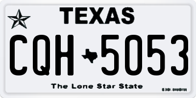 TX license plate CQH5053