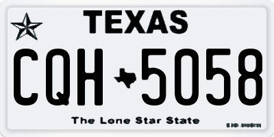 TX license plate CQH5058