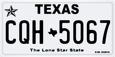TX license plate CQH5067
