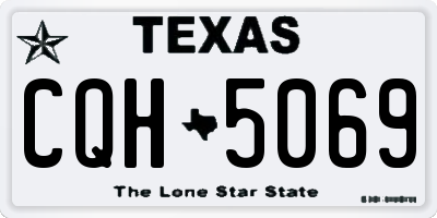 TX license plate CQH5069