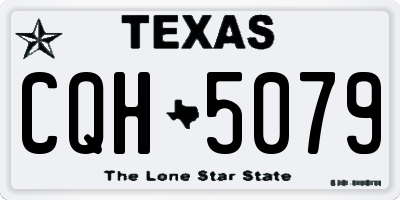 TX license plate CQH5079